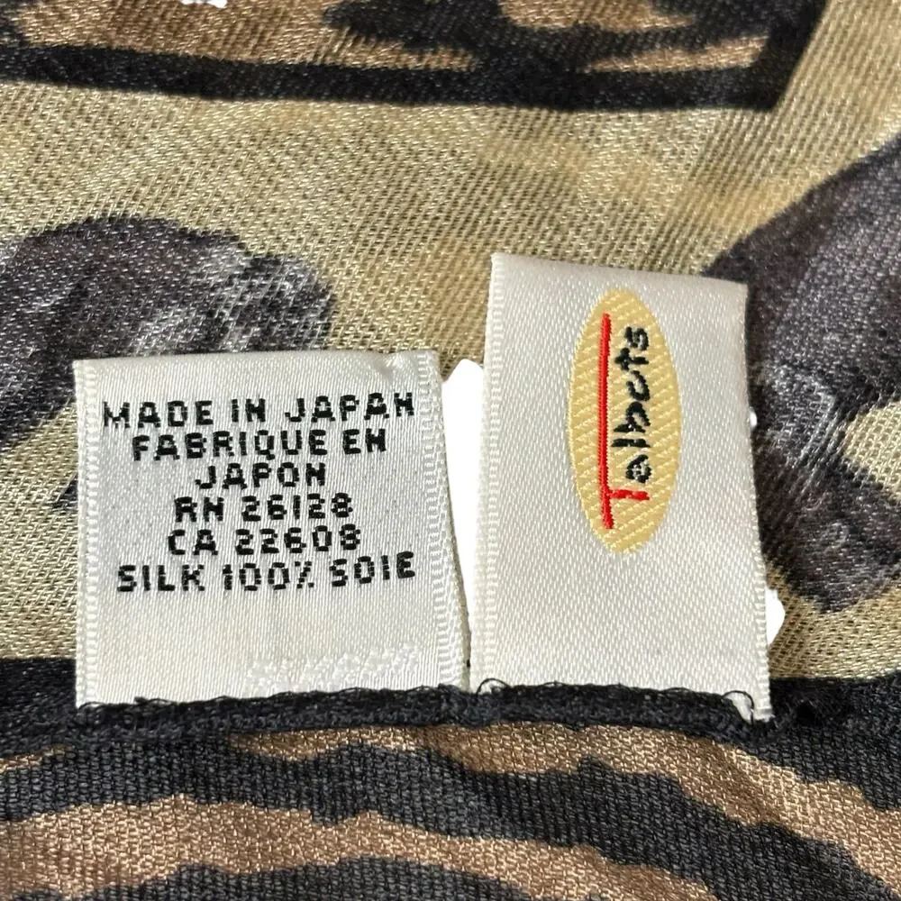 Talbots Animal Print With Animal Border Scarf